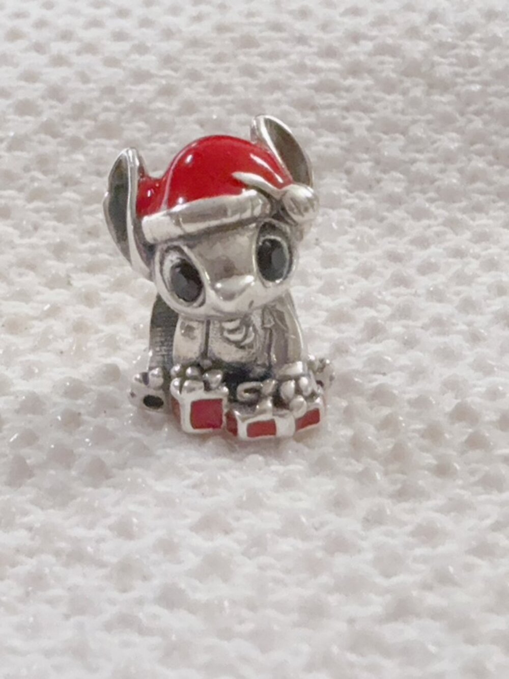 Lilo & Stitch Christmas Silver Charm For Pandora Bracelet